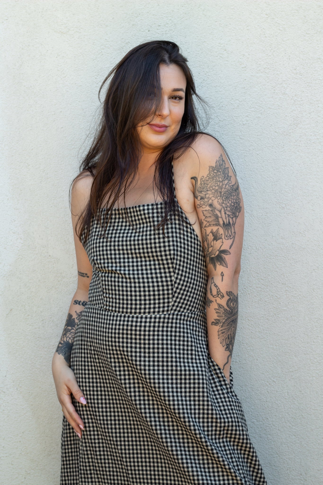 Pilar Gingham Maxi Dress