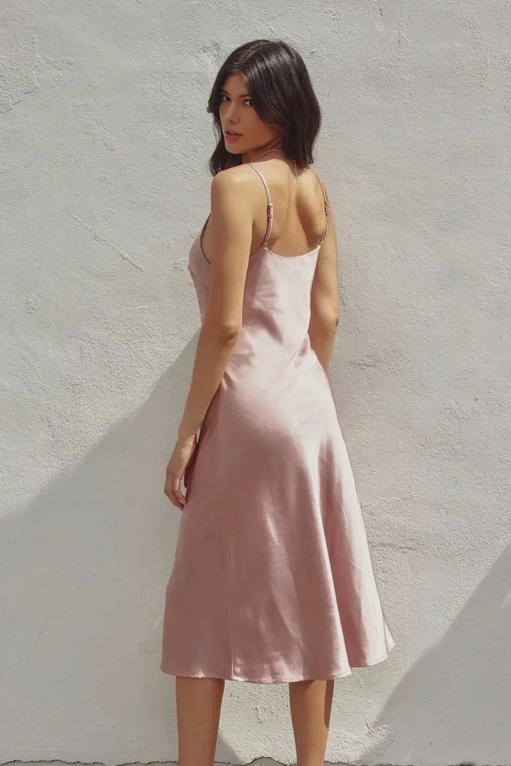 Thalia Satin Slip Dress