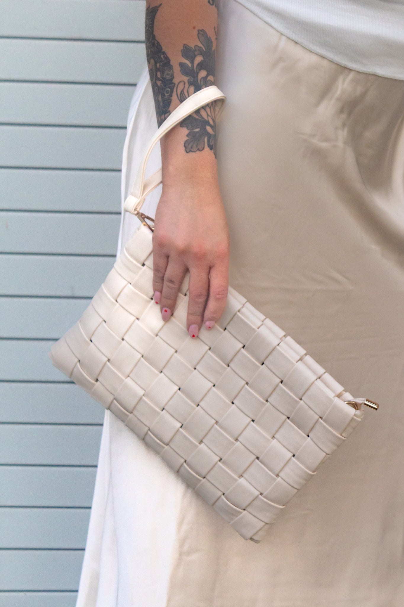 Mikey Basket Weave Hand Bag