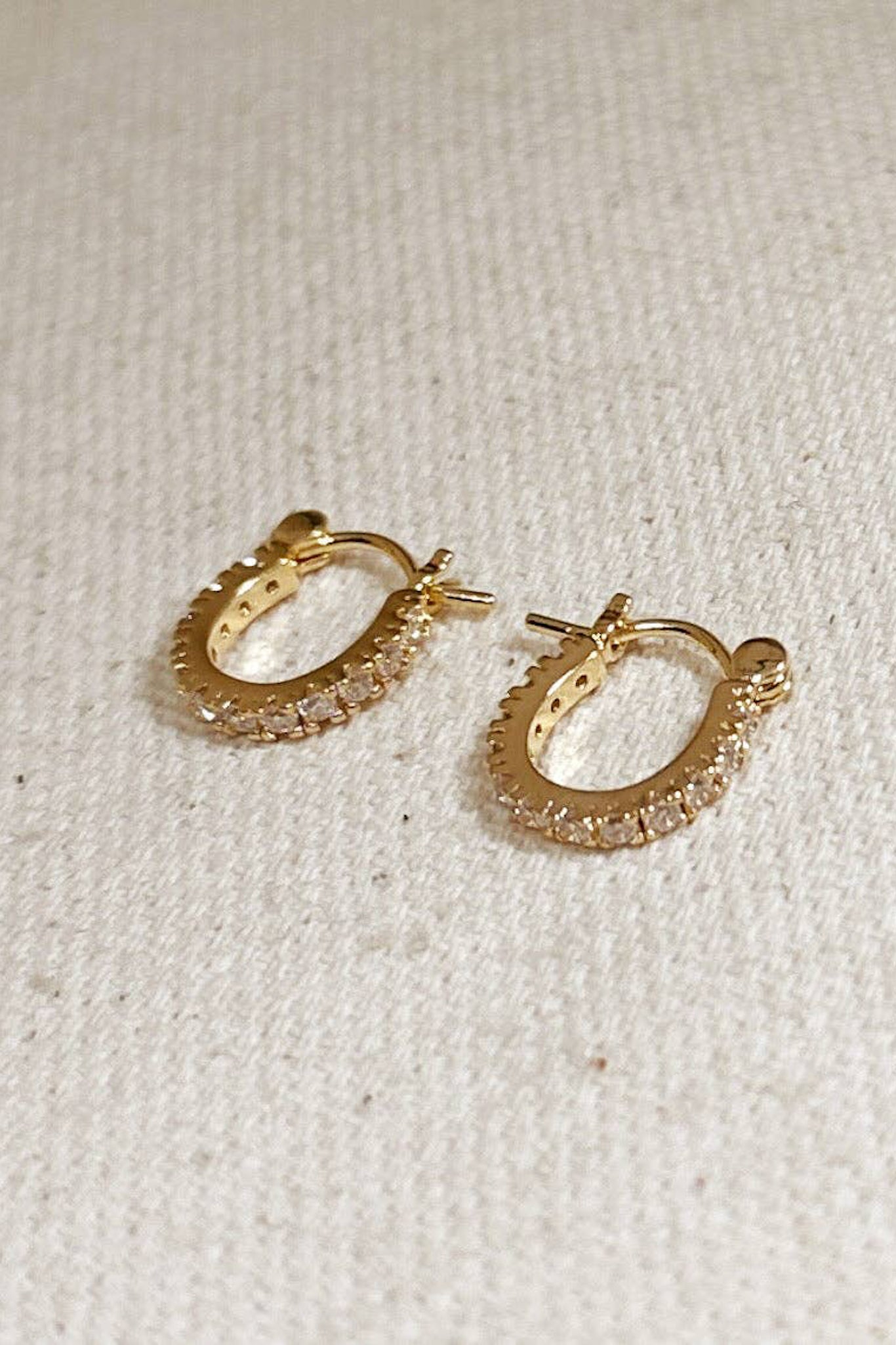 Celina Mini CZ Clicker Earrings