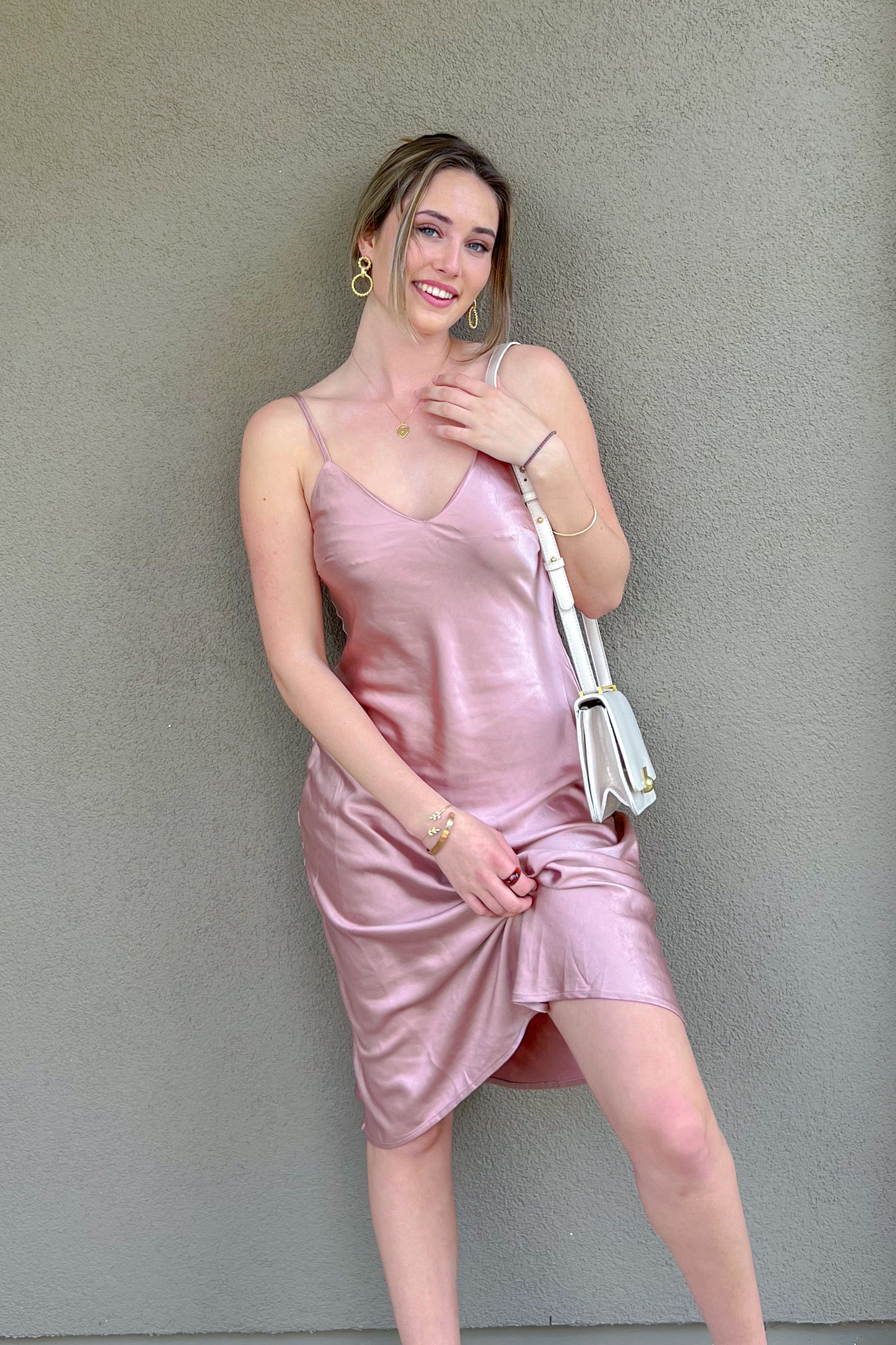 Thalia Satin Slip Dress