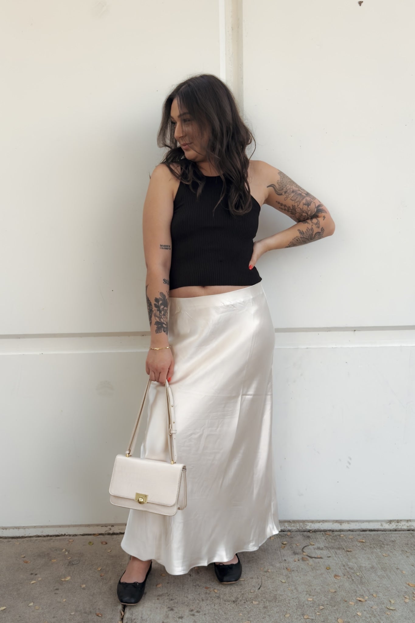 Milla Satin Maxi Skirt