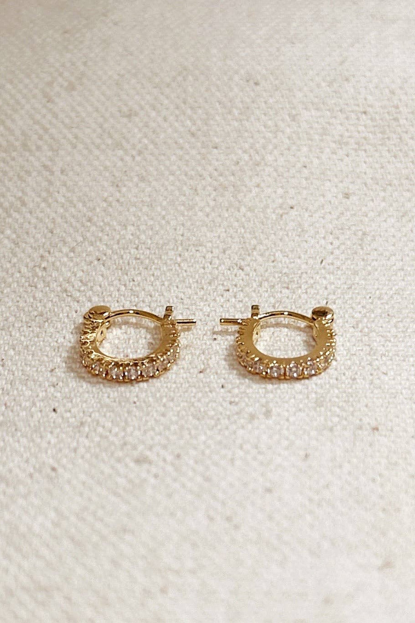 Celina Mini CZ Clicker Earrings