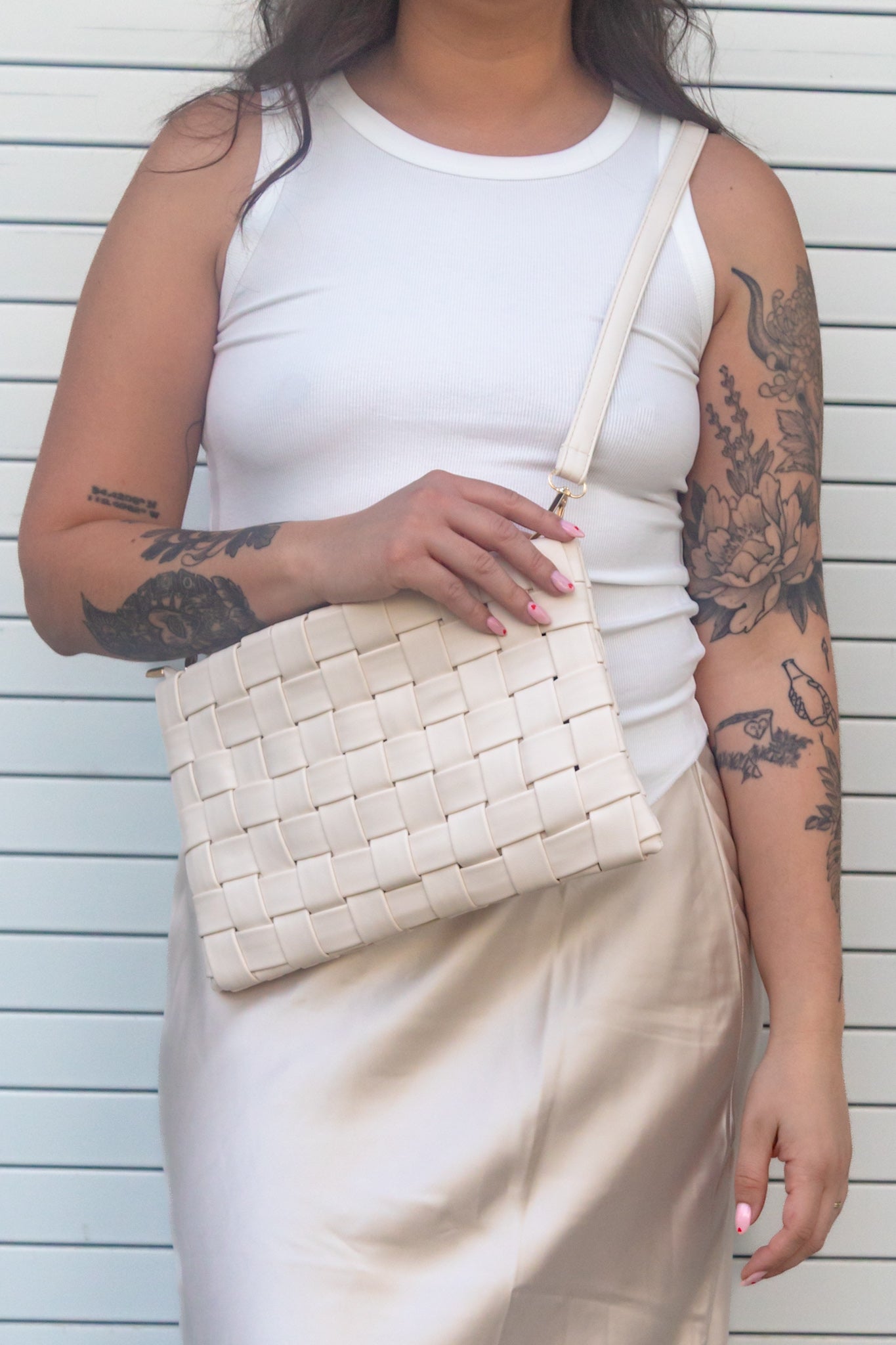 Mikey Basket Weave Hand Bag