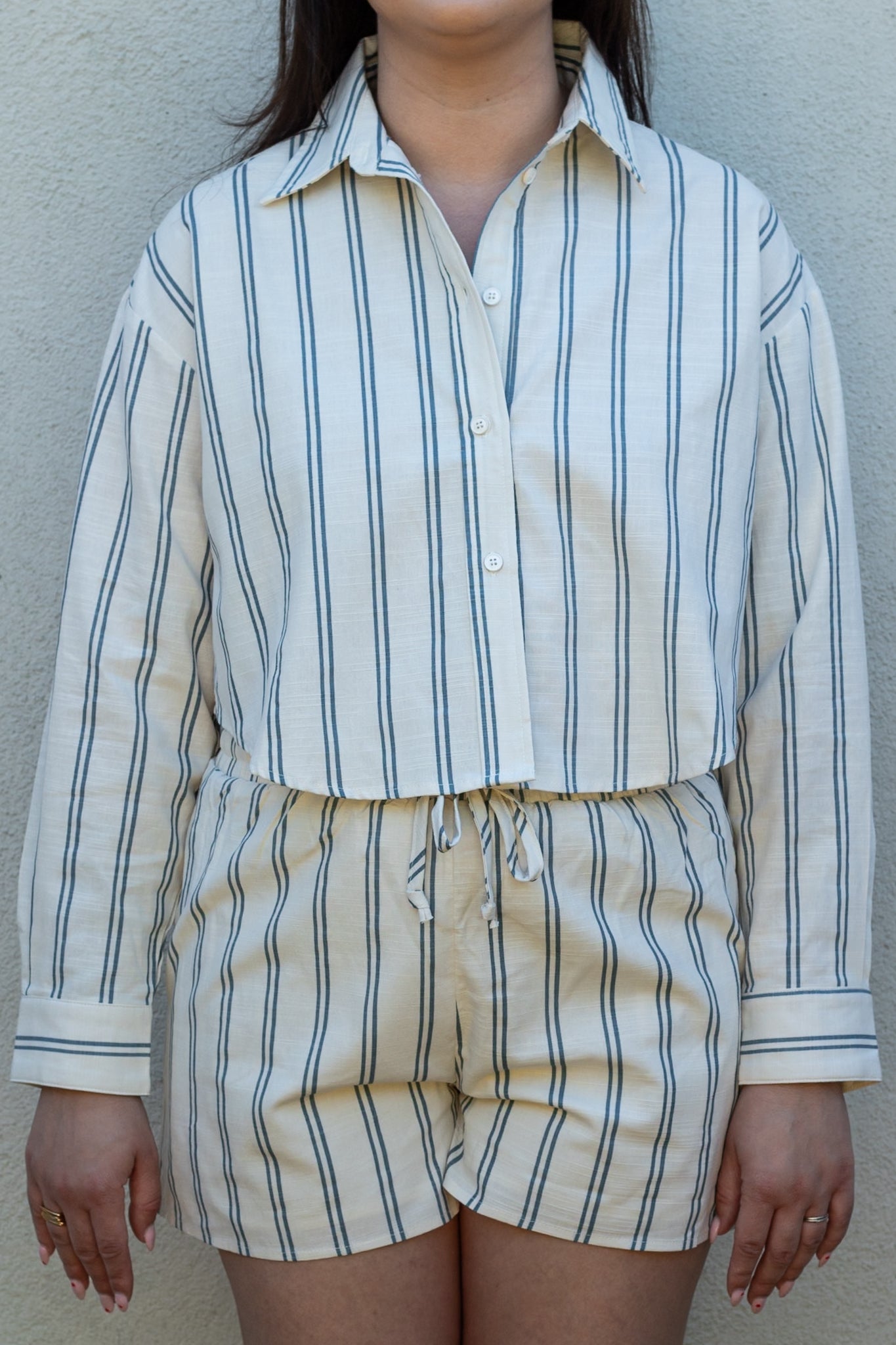 Jenn Striped Button Up Shirt