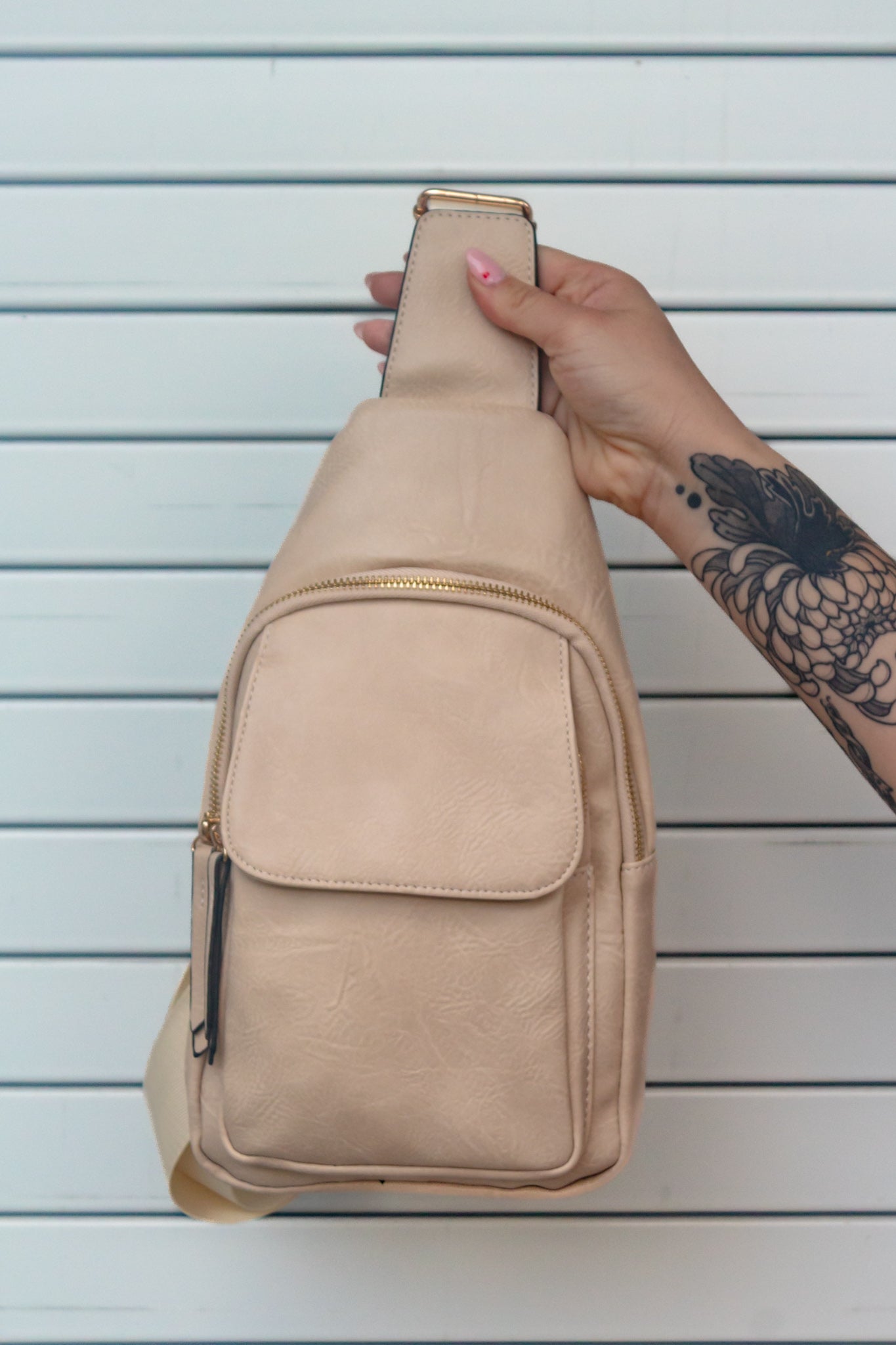 Jesse Leather Sling Bag