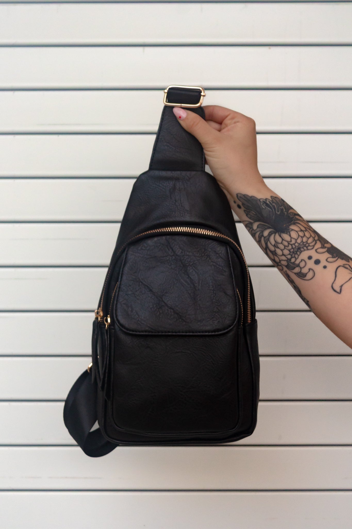 Jesse Leather Sling Bag