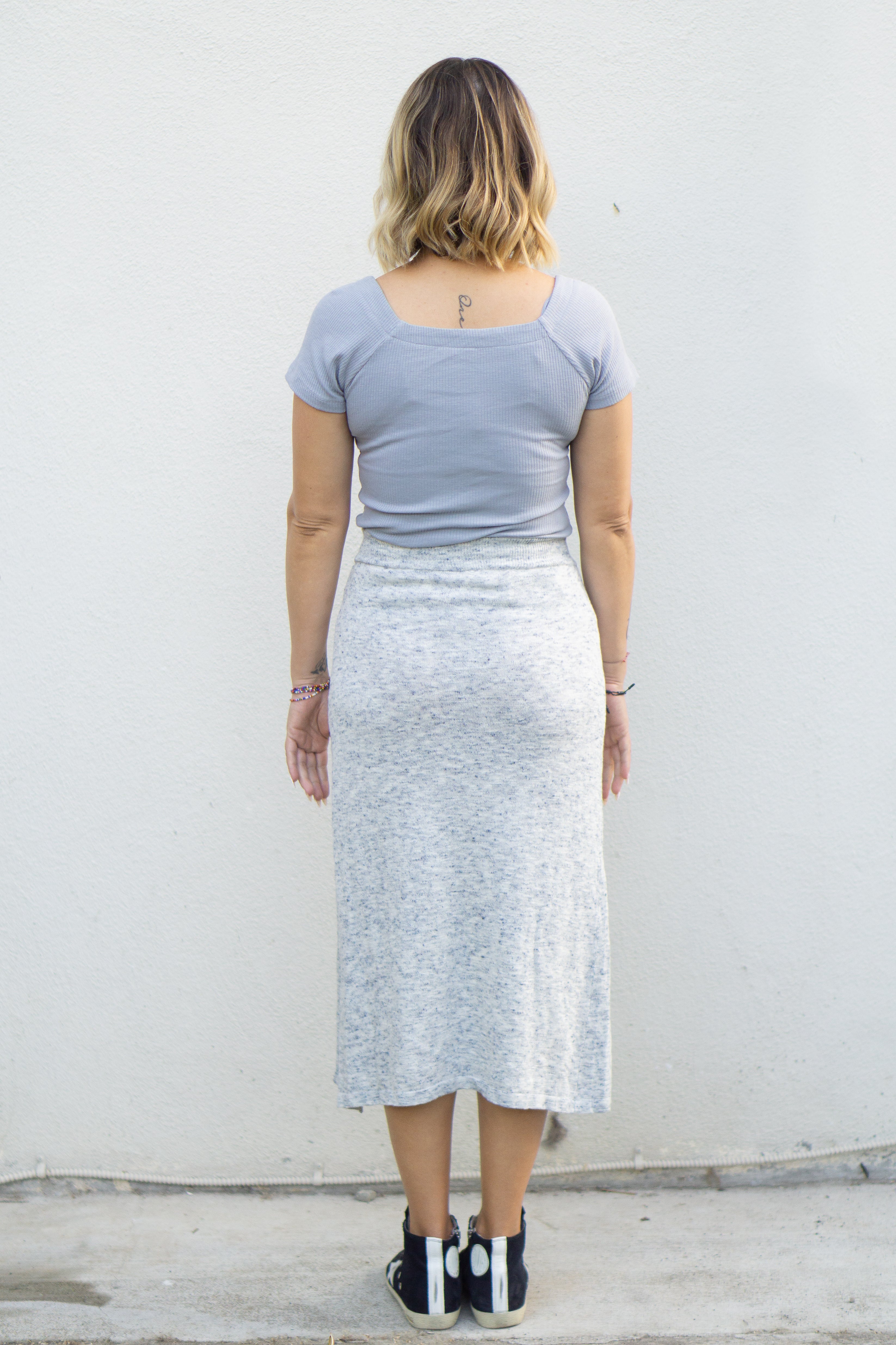 Cold Springs Midi Sweater Skirt
