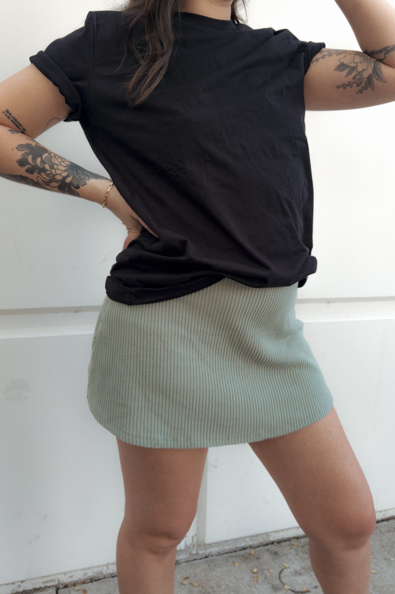 Taylor Elastic Waist Mini Skort