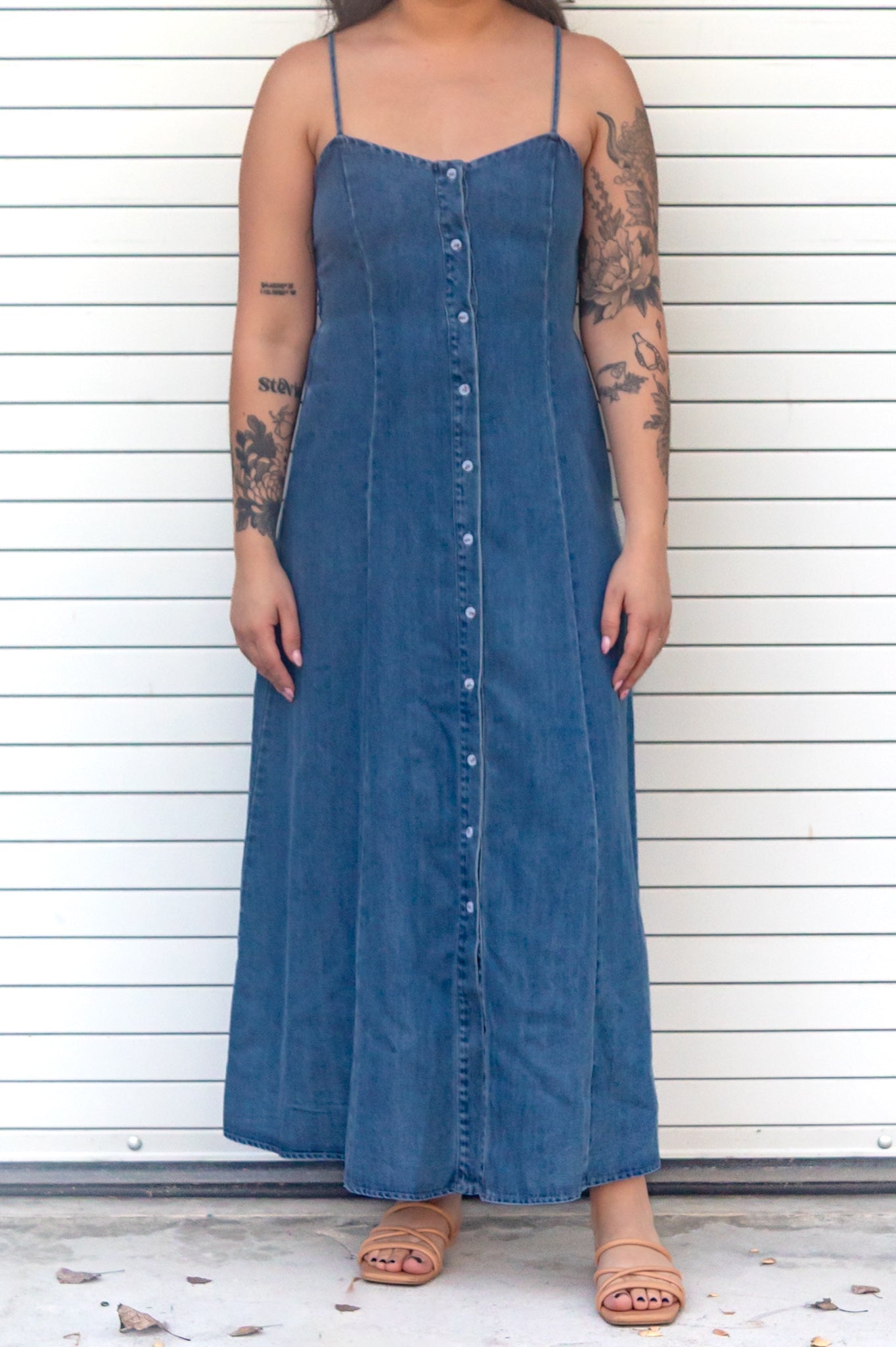 Dani Button Front Maxi Dress