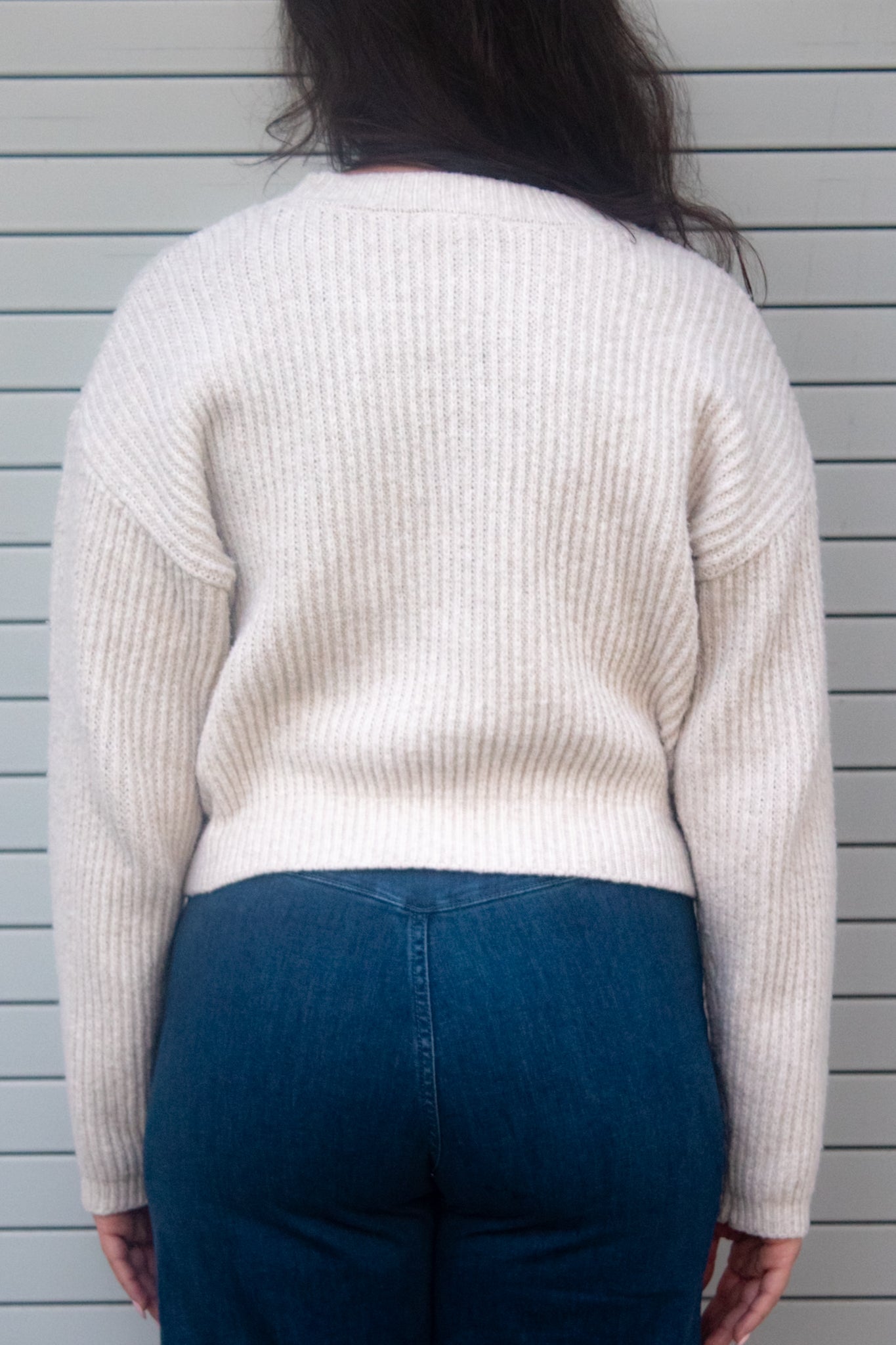 Isabel Ribbed Crew Neck Sweater