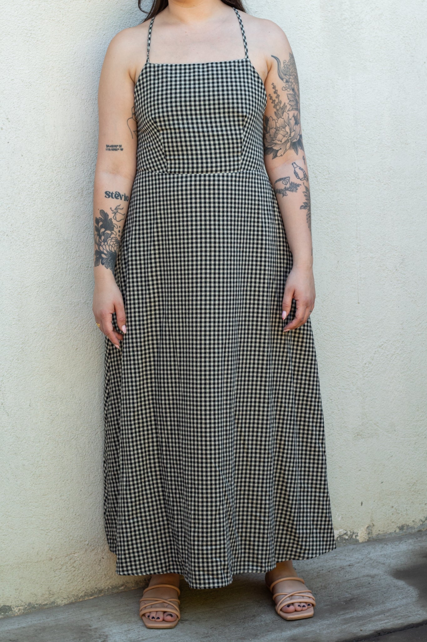 Pilar Gingham Maxi Dress