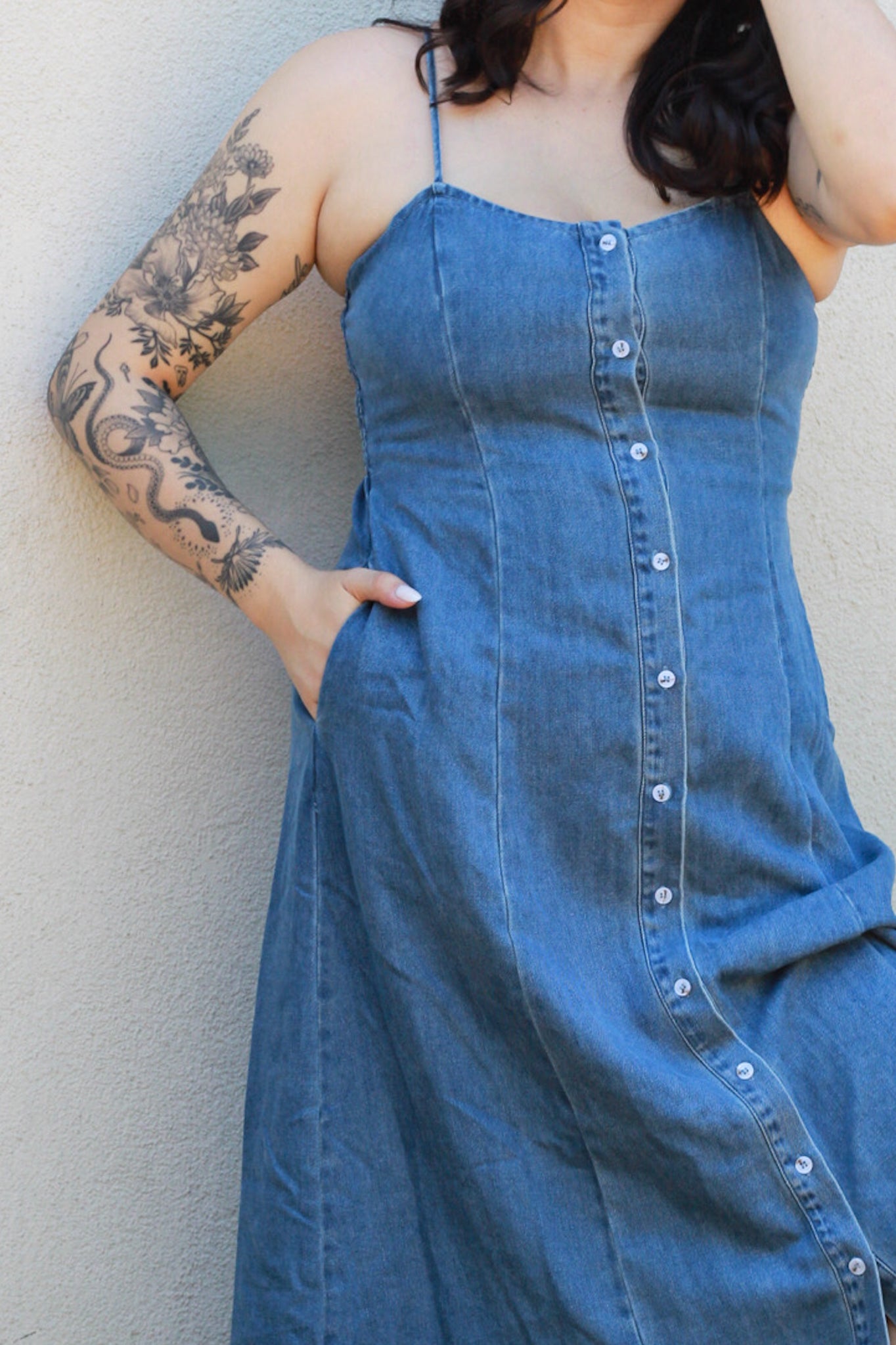 Dani Button Front Maxi Dress