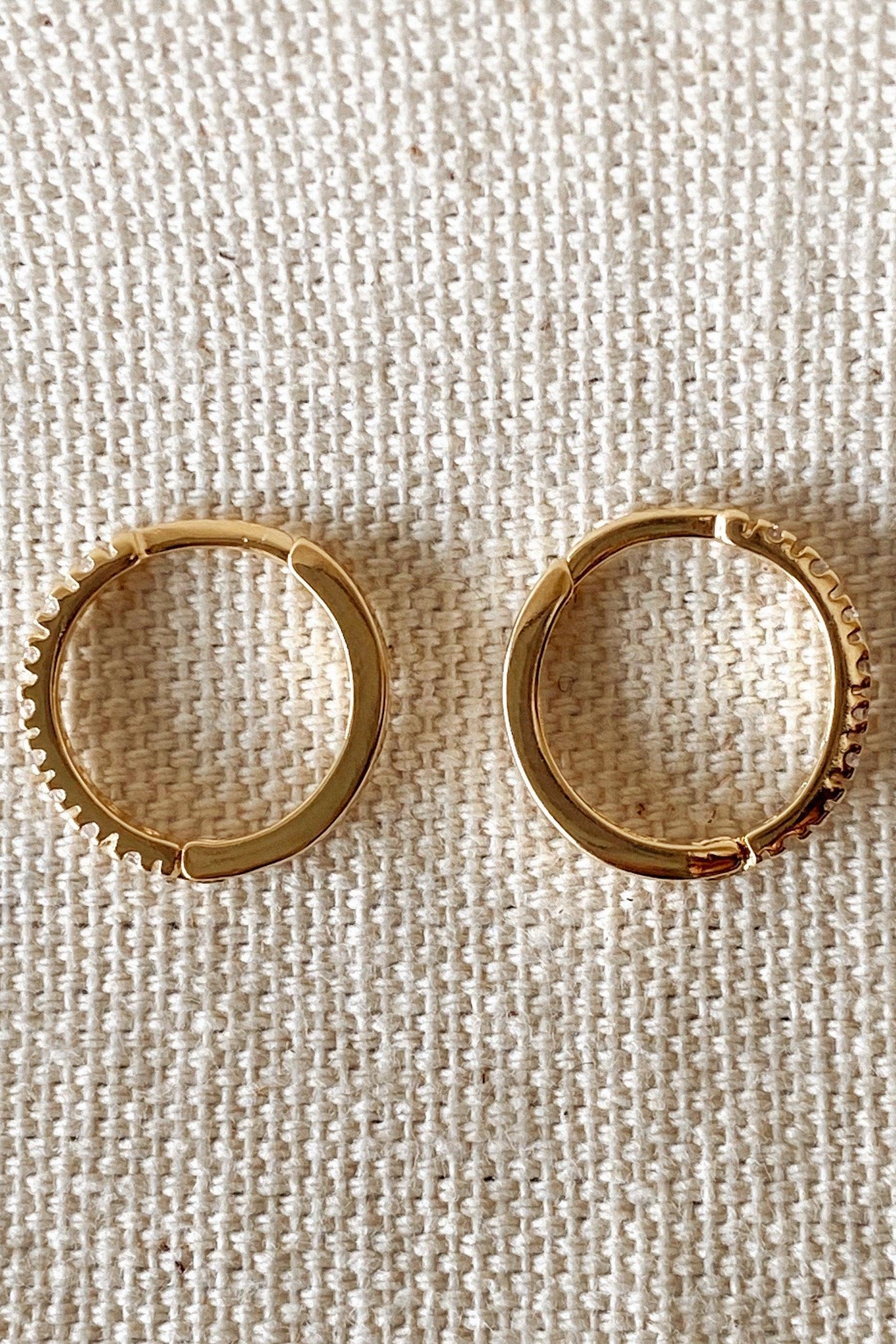 Sefi 18k Gold Filled CZ Hoops