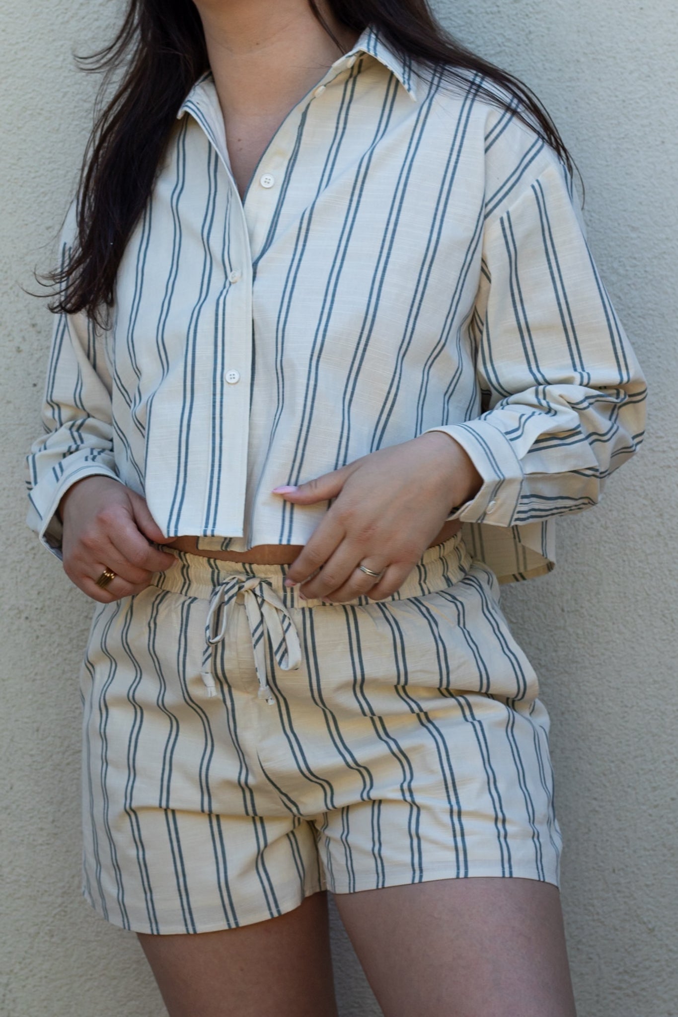Jenn Striped Button Up Shirt