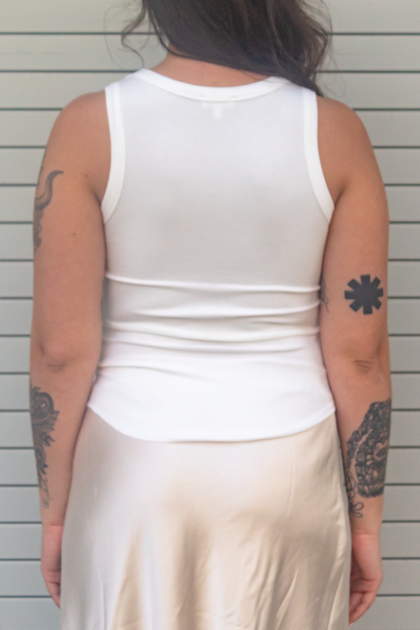 Basic Ribbed Knit Longline Tank Top