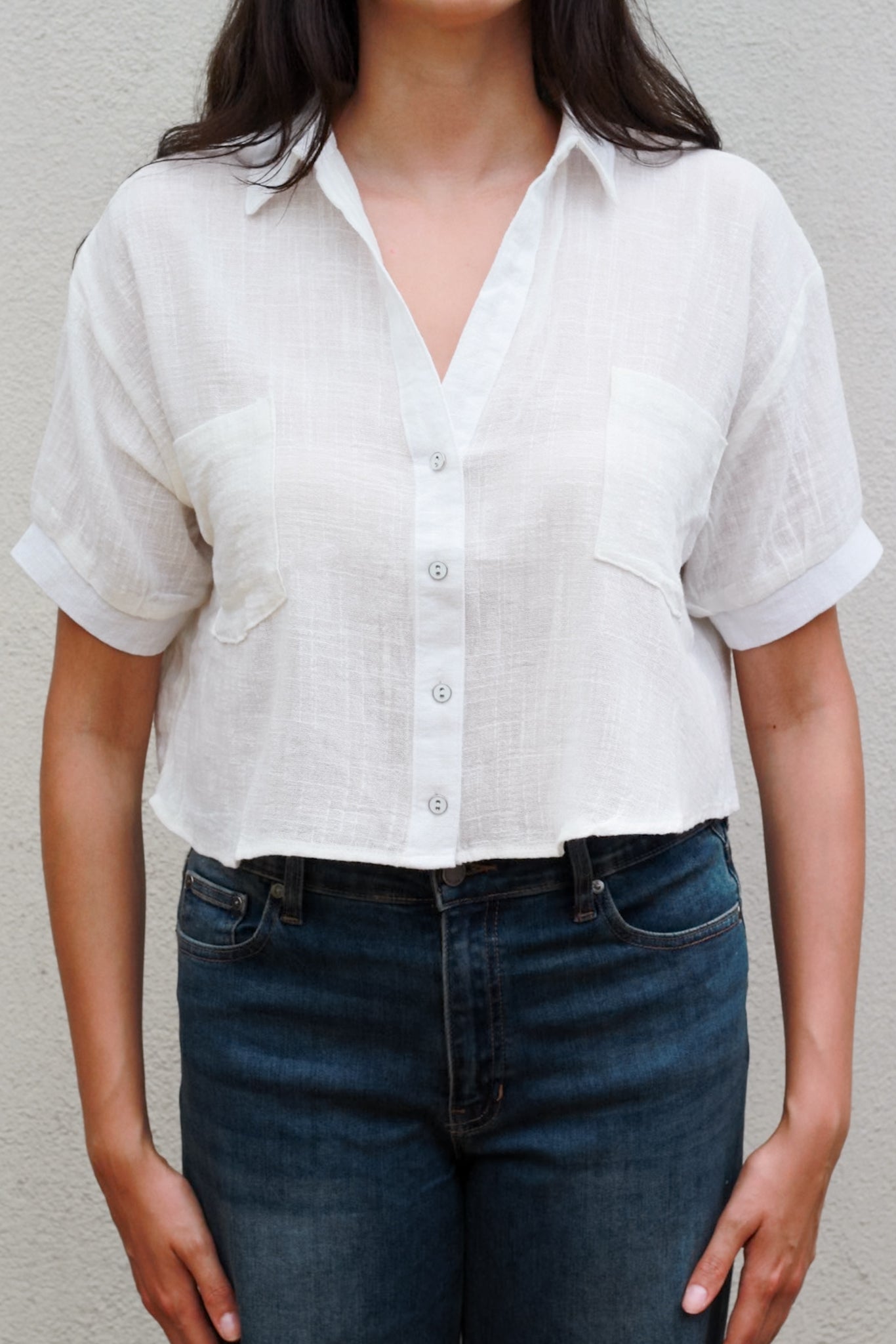 Lisa Textured Button-Up Shirt