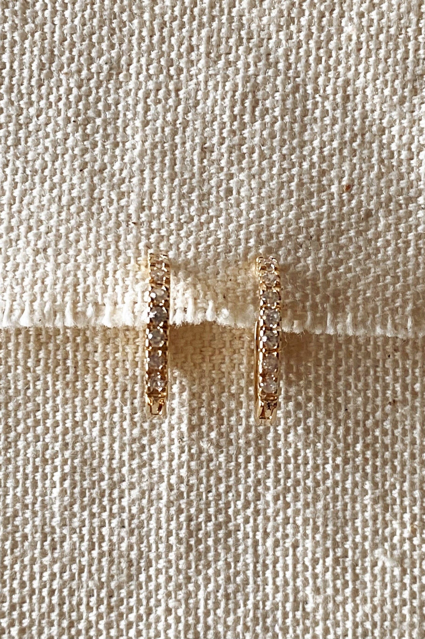 Sefi 18k Gold Filled CZ Hoops