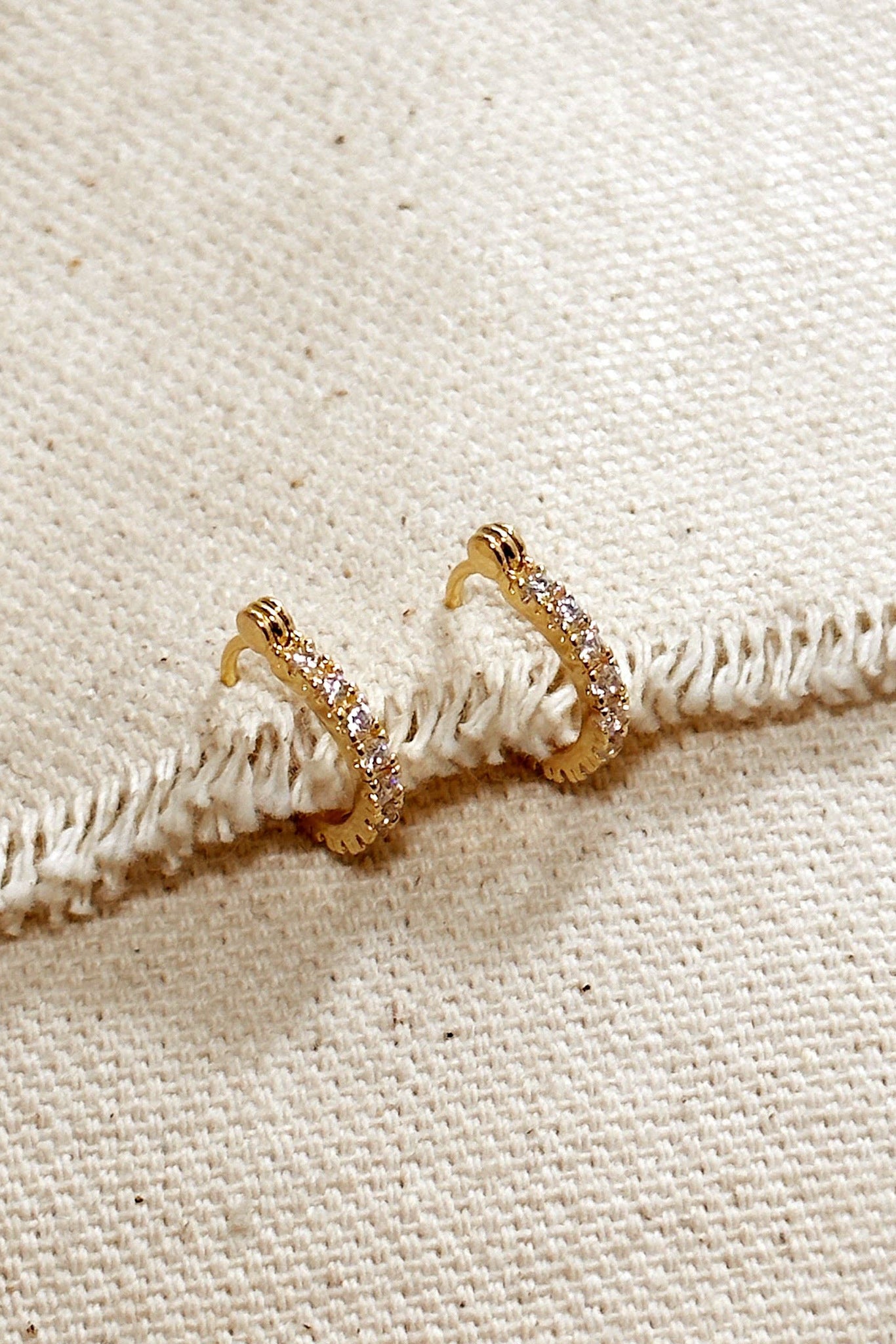 Celina Mini CZ Clicker Earrings