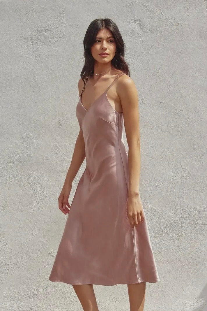 Thalia Satin Slip Dress