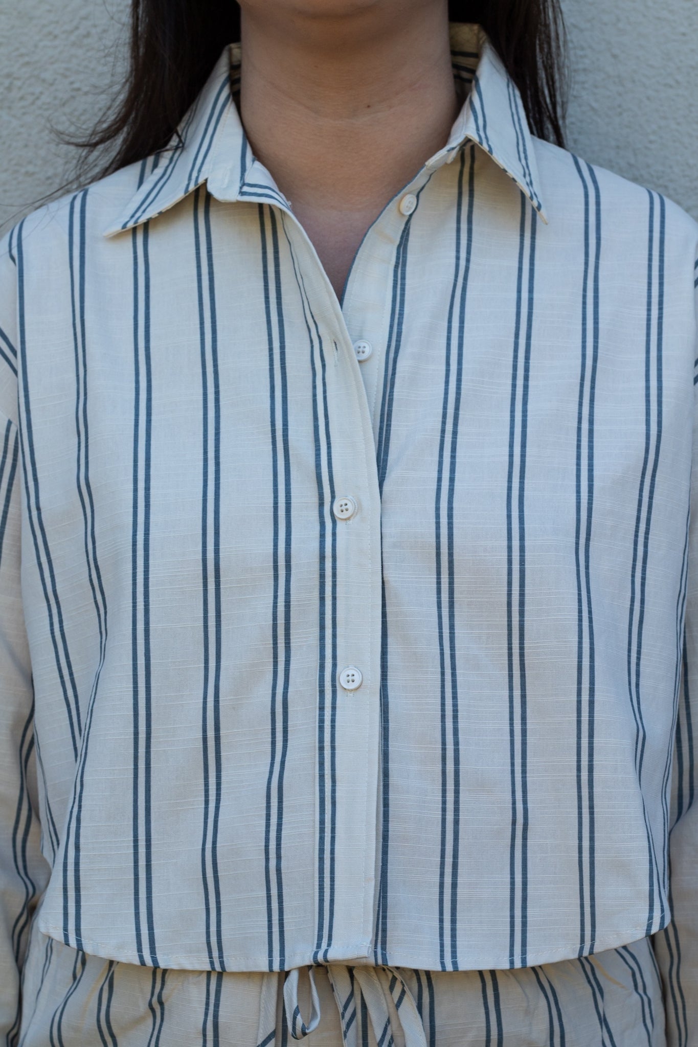 Jenn Striped Button Up Shirt