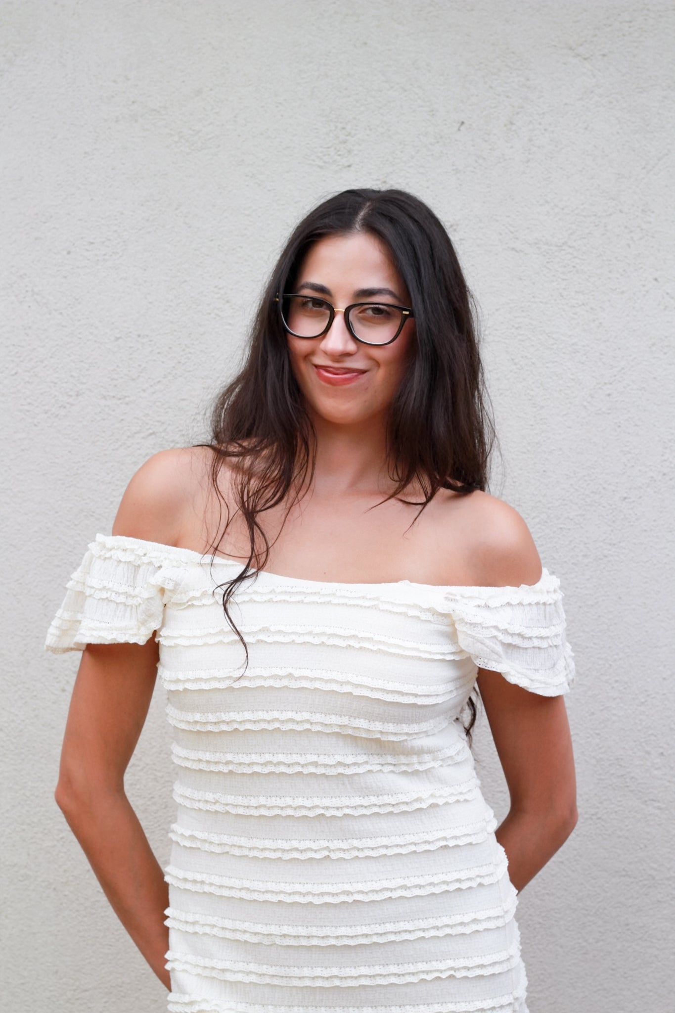 Eloise Smocked Ruffle Strap Midi Dress