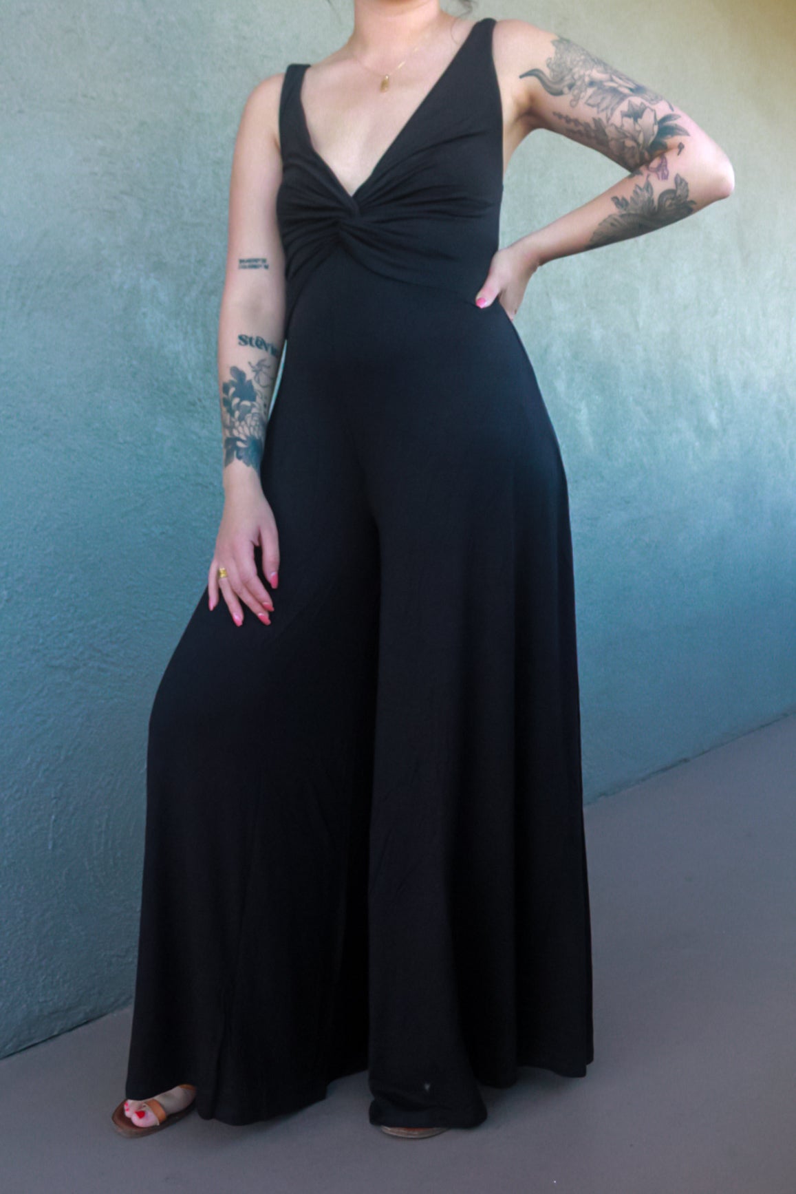 Marisol Sleeveless Jersey Jumpsuit