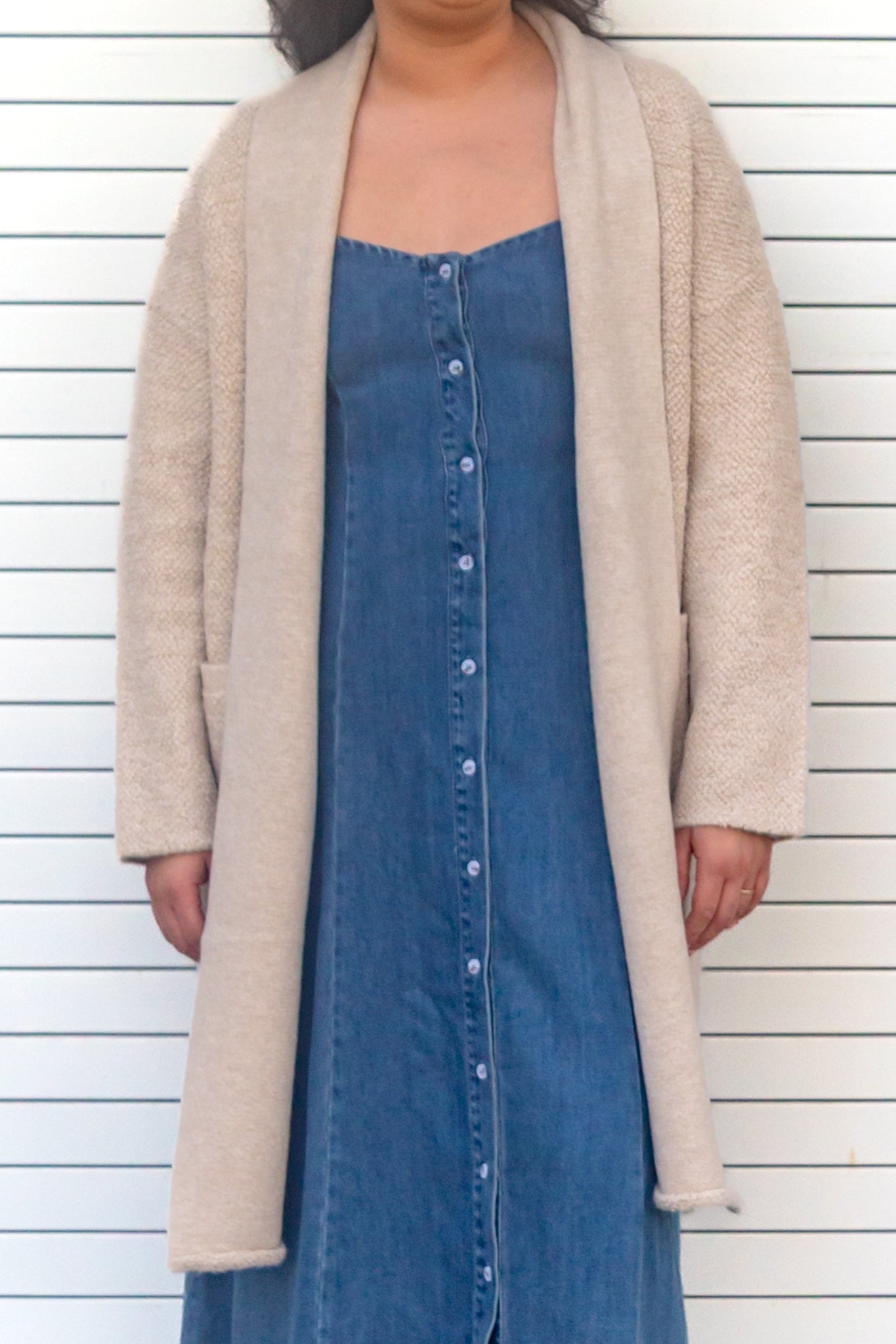 Lauren Open Front Long Cardigan