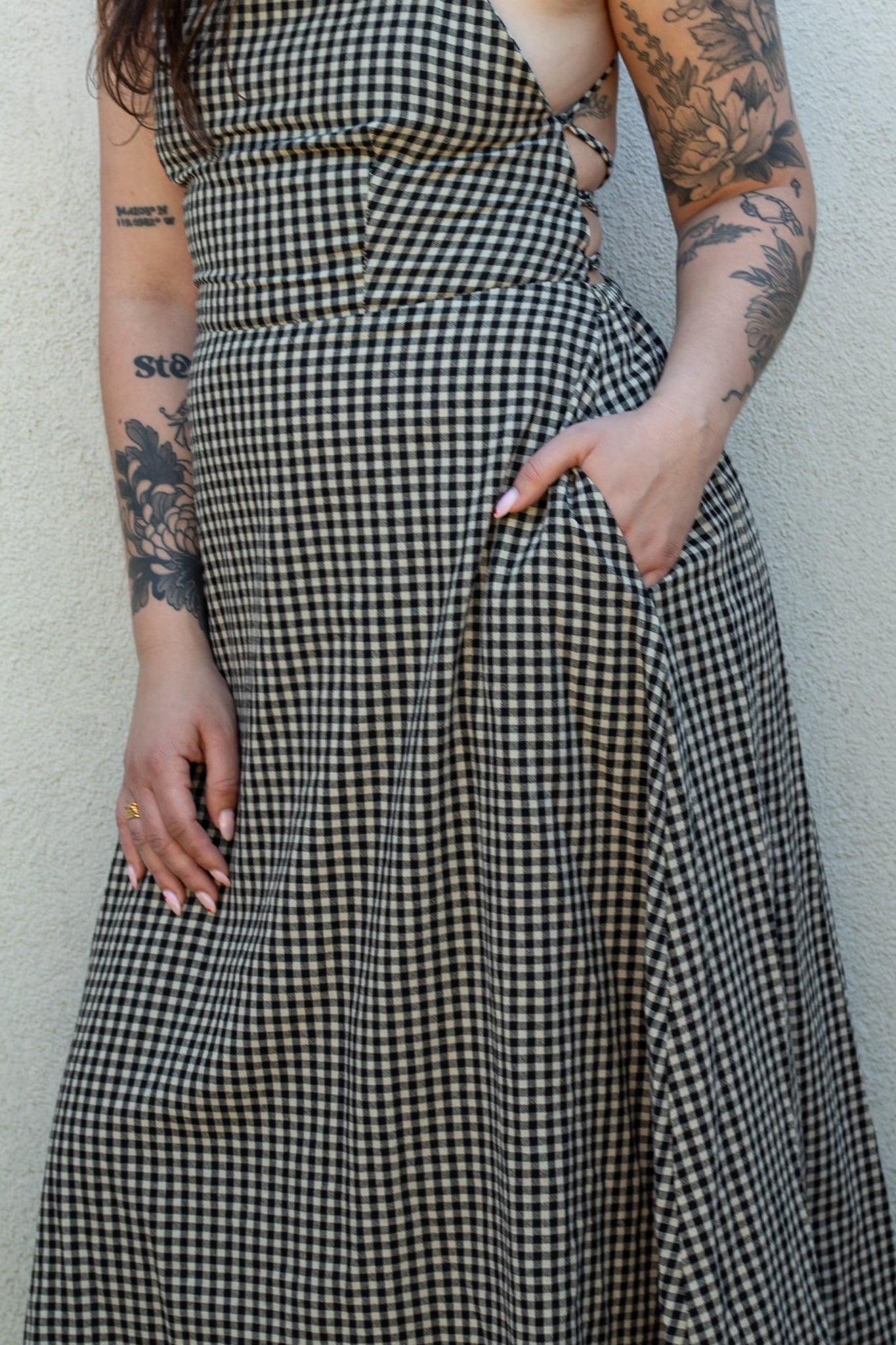 Pilar Gingham Maxi Dress