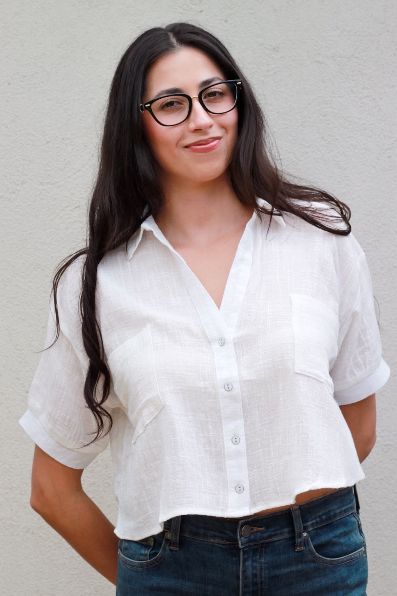 Lisa Textured Button-Up Shirt