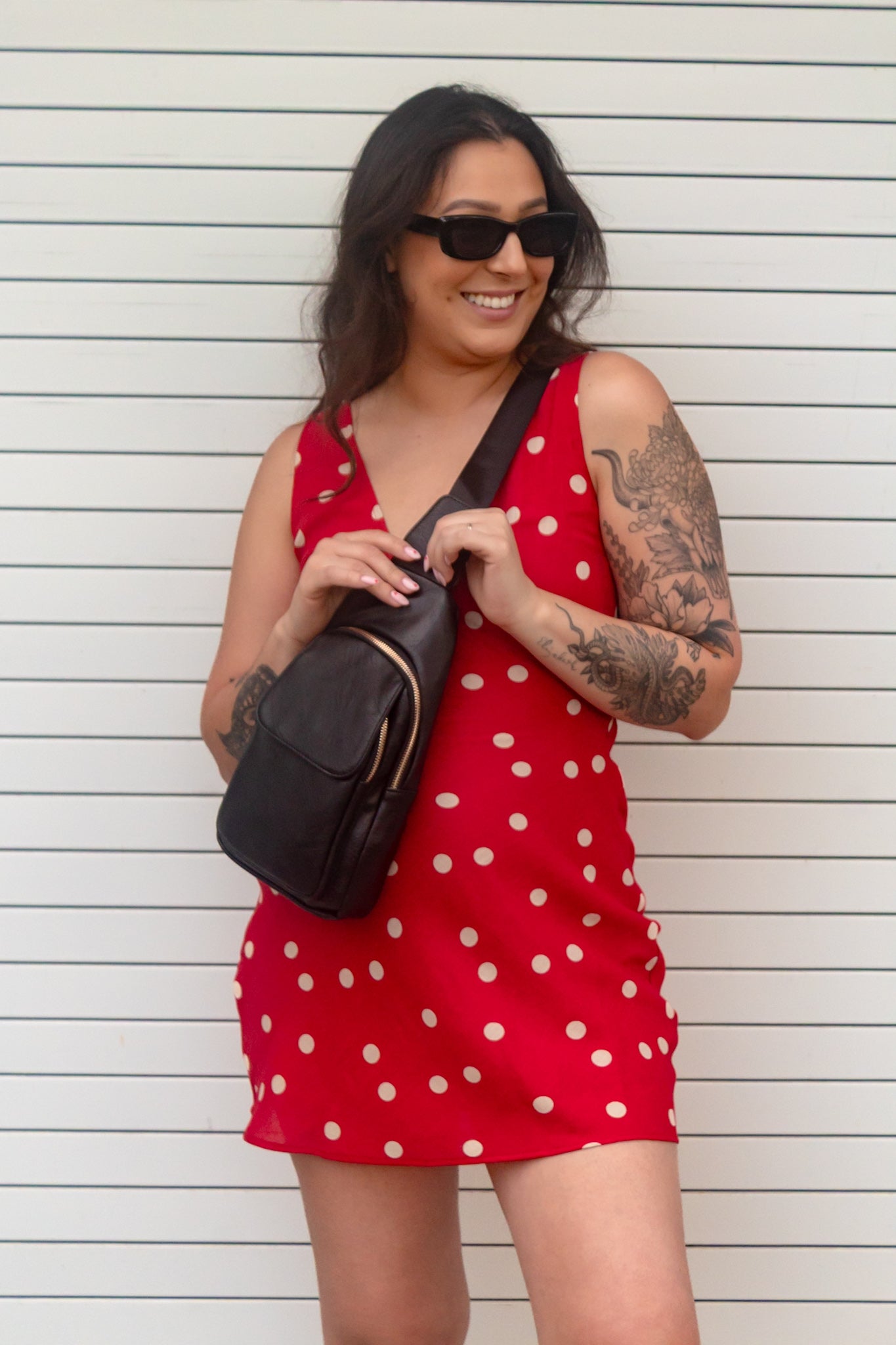 Jesse Leather Sling Bag