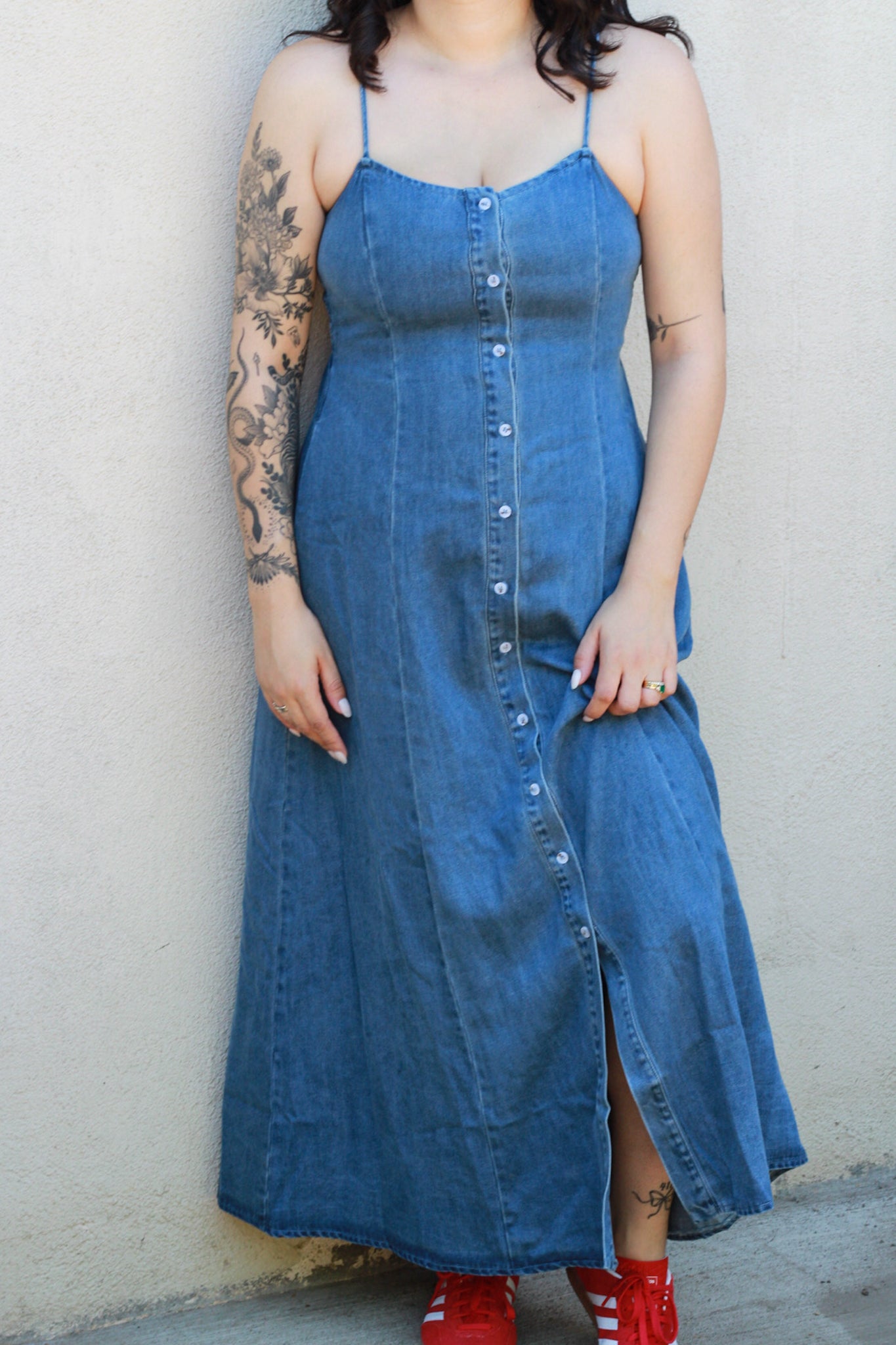 Dani Button Front Maxi Dress