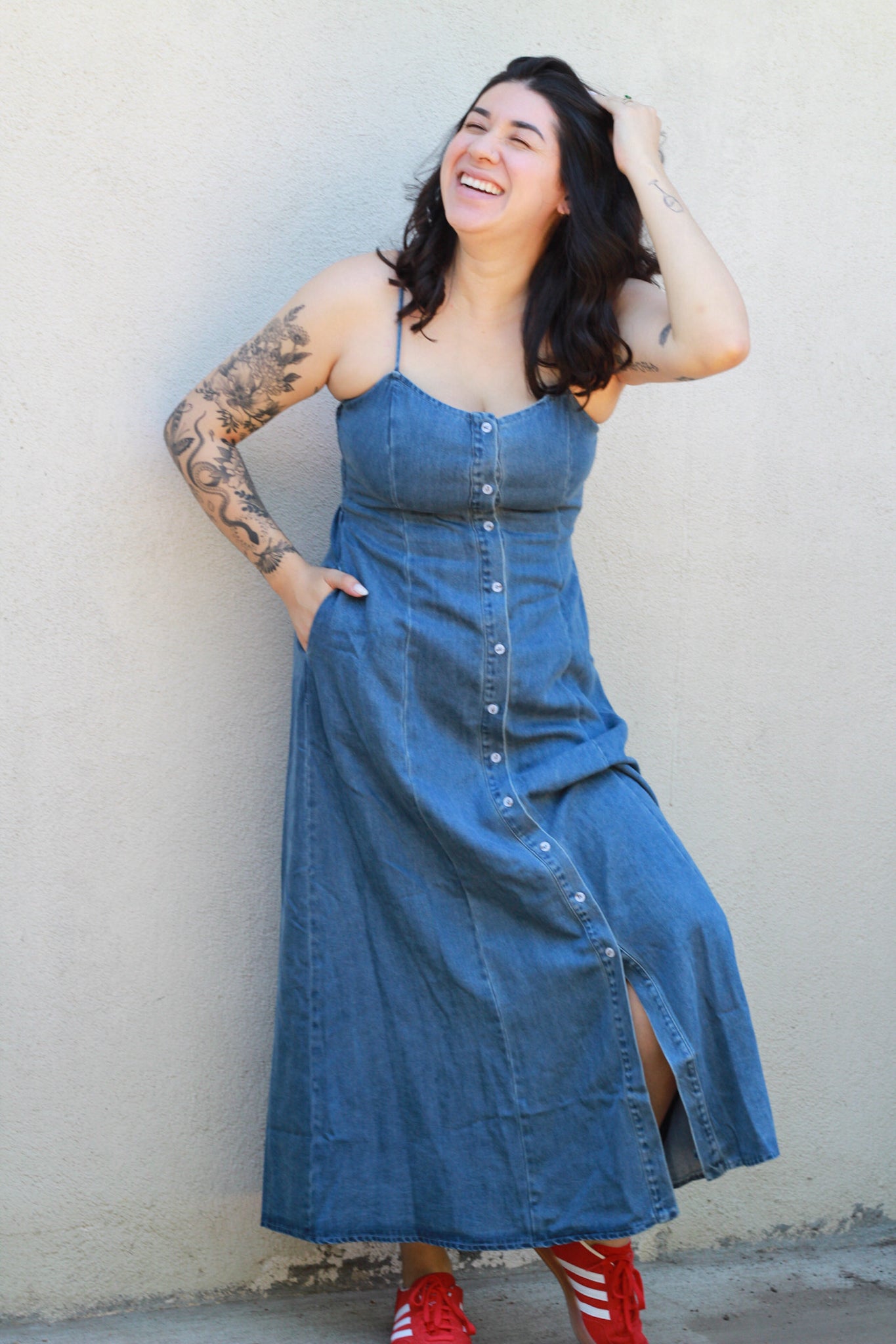 Dani Button Front Maxi Dress