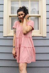 Kristy Short Sleeve Knit Dress | Diosa Life + Style